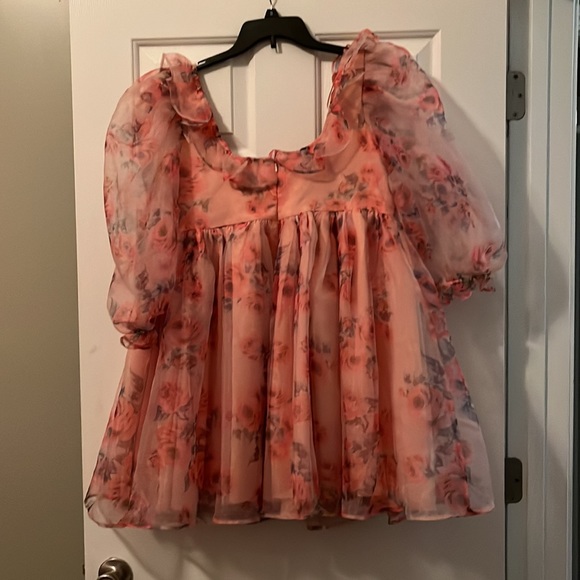 NWT Mable Pink Floral Dress Selkie Style - Picture 4 of 6
